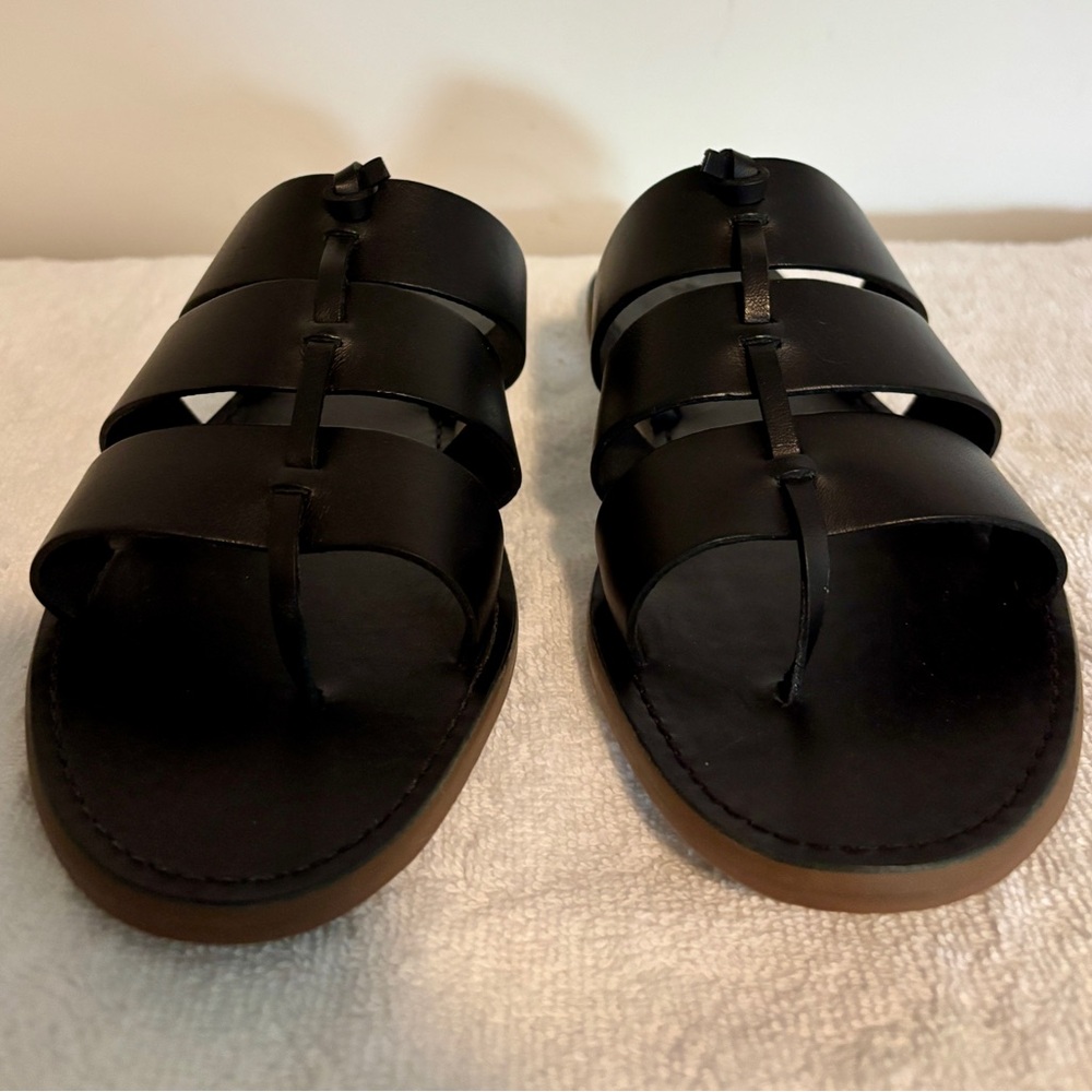 Madewell Black Leather Sandals